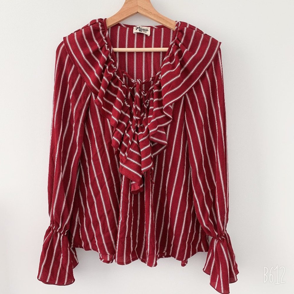 Red Stripe blouse
